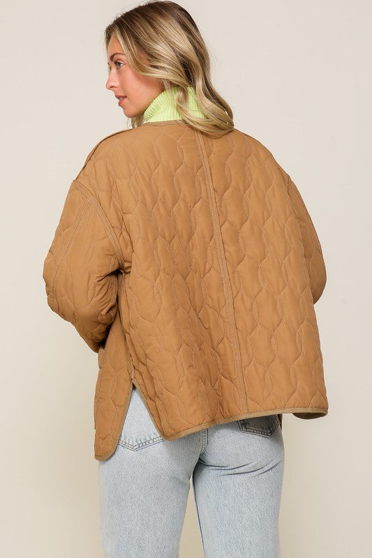 Quilted Jacket with Pockets
