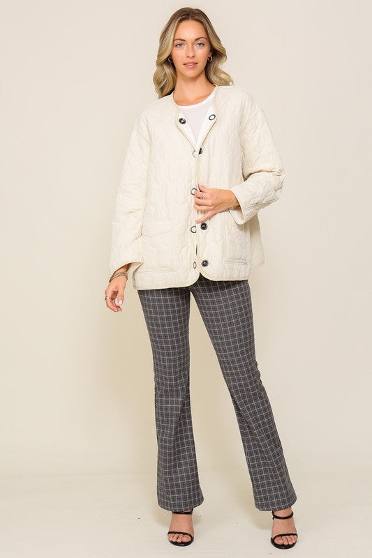 Quilted Jacket with Pockets