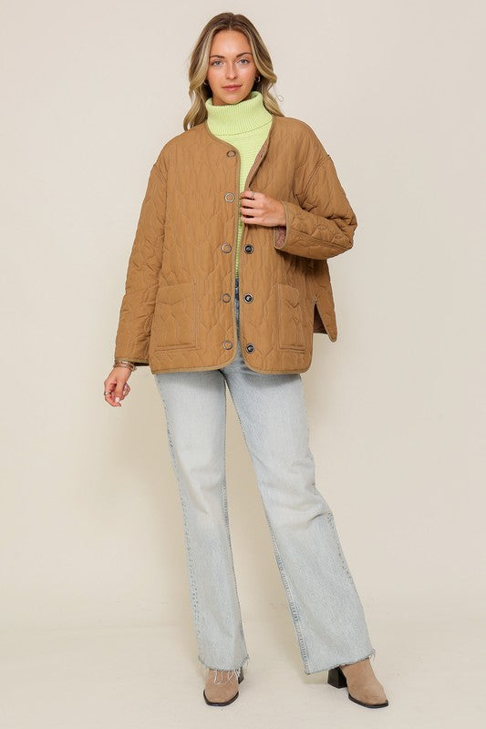Quilted Jacket with Pockets