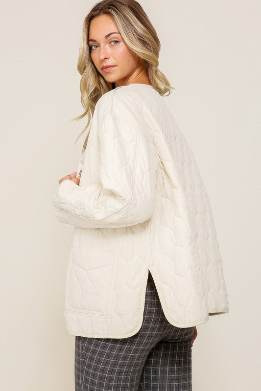Quilted Jacket with Pockets