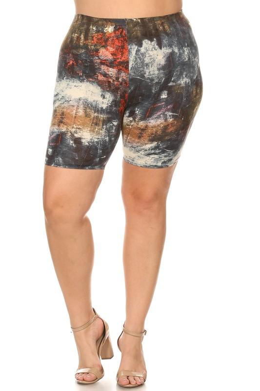 High Rise Biker Shorts Plus Size