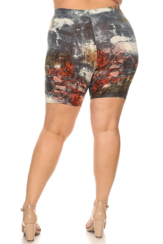 High Rise Biker Shorts Plus Size