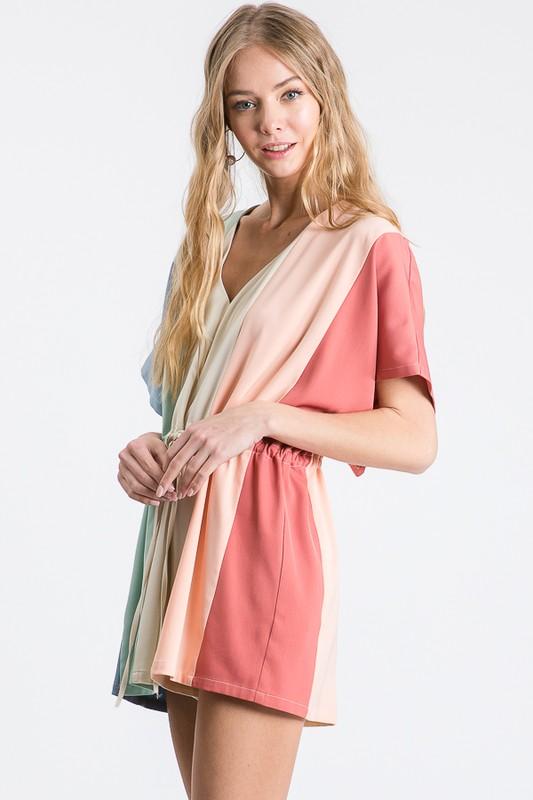 Color Block Romper