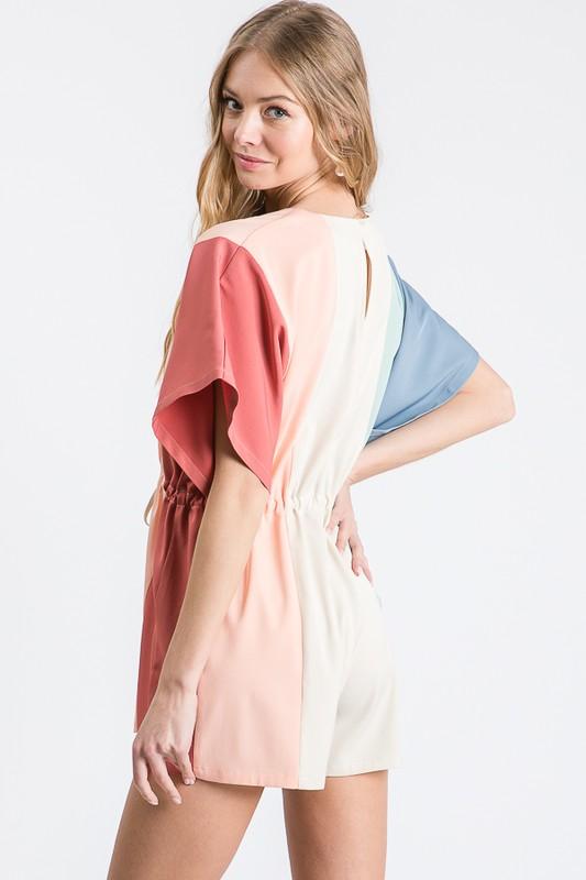 Color Block Romper