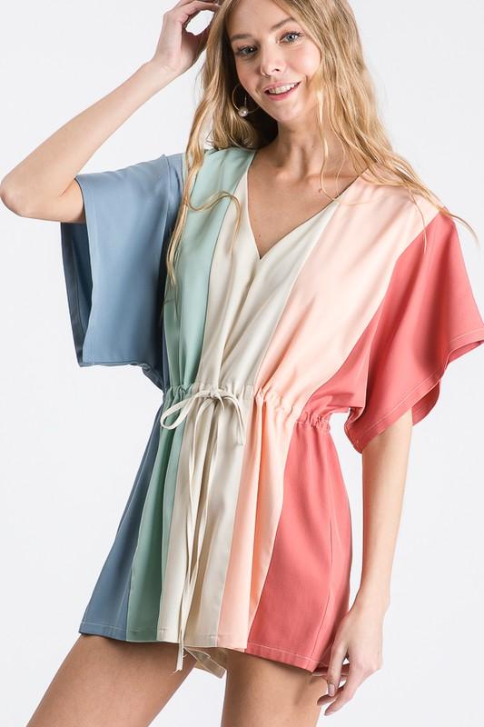 Color Block Romper
