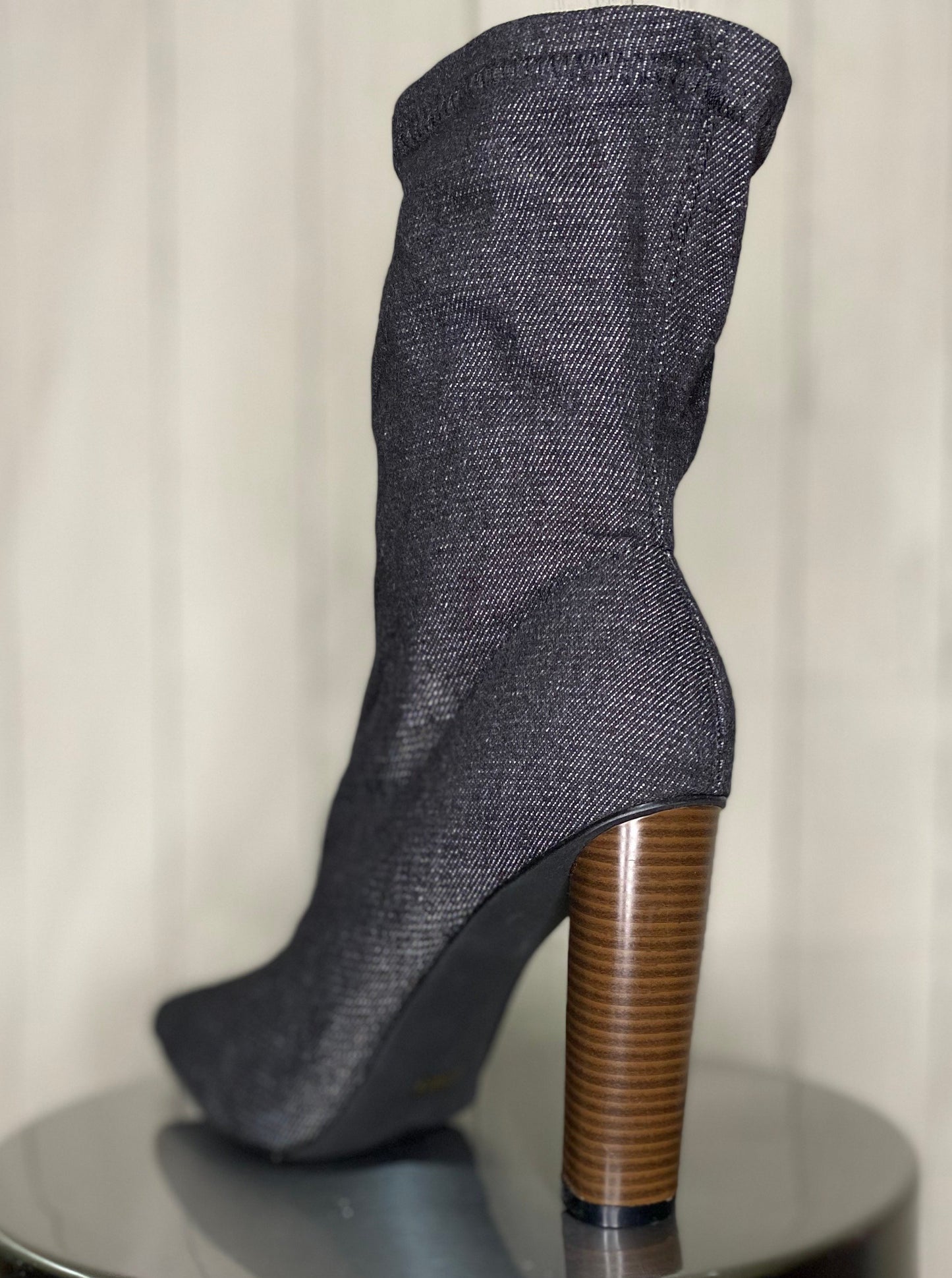 Denim Boots