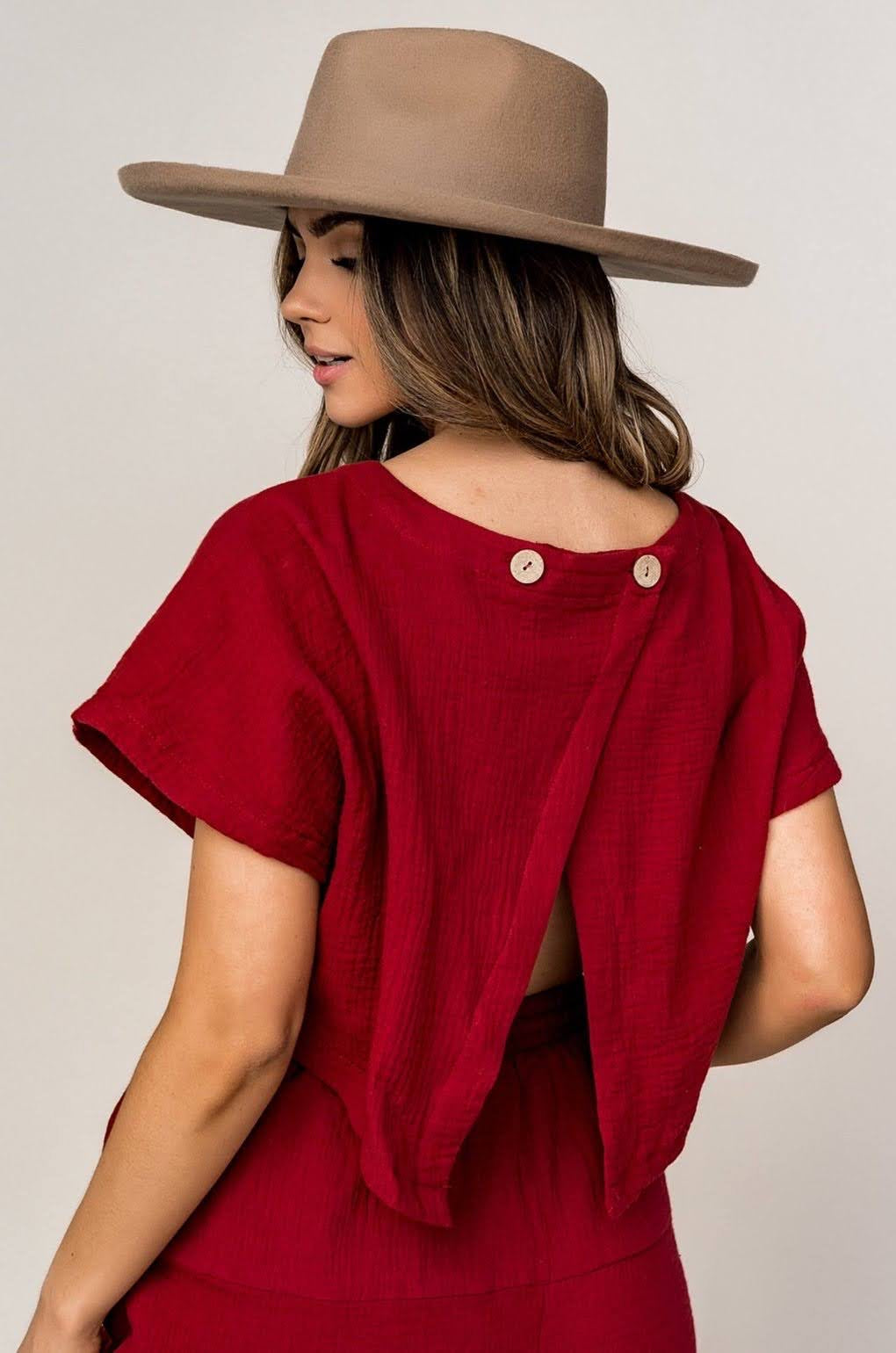 Crimson Harem Jumpsuit