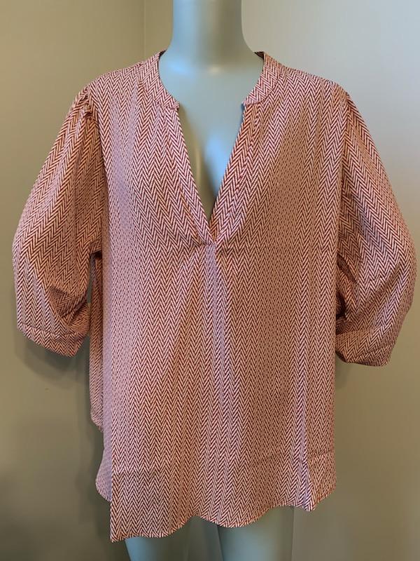 Chevron Blouse Plus size