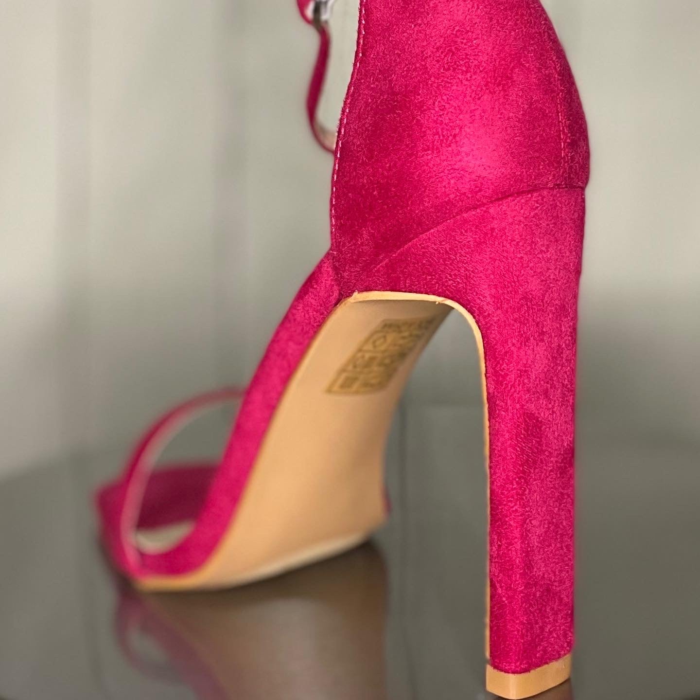 Pink Suede Heel