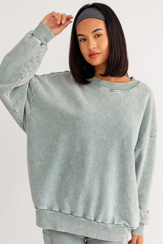 Washed Oversized Pullover