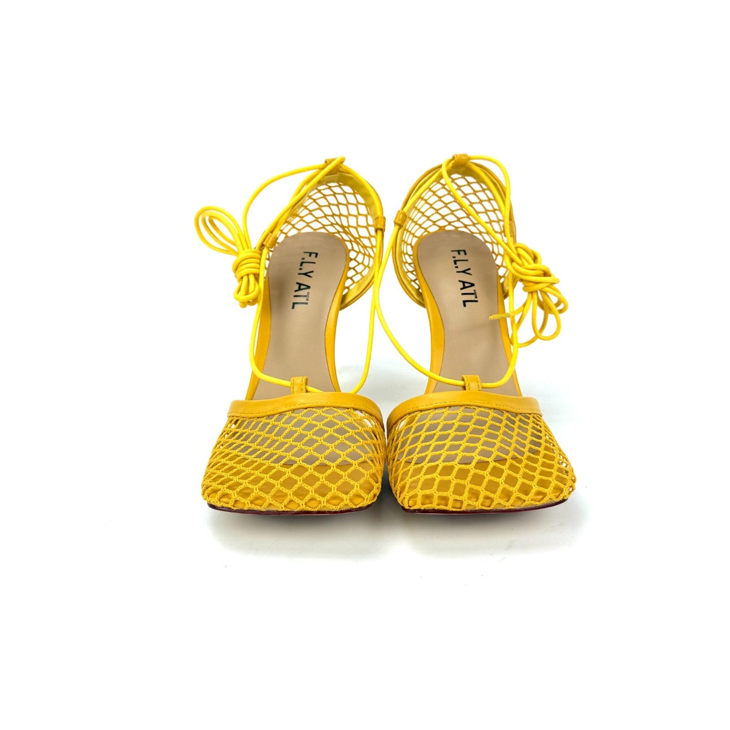 Square Toe Mesh High Heels