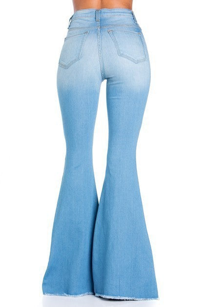 Logan Bell Bottom In Light Blue Inseam 30